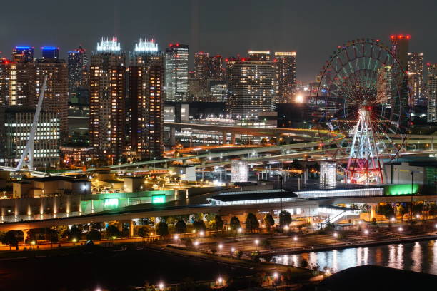 istock Odaiba night scene 887333430
