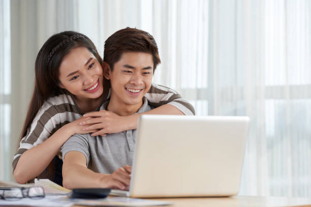 istock Asian Couple Spending Weekend Together 887337648