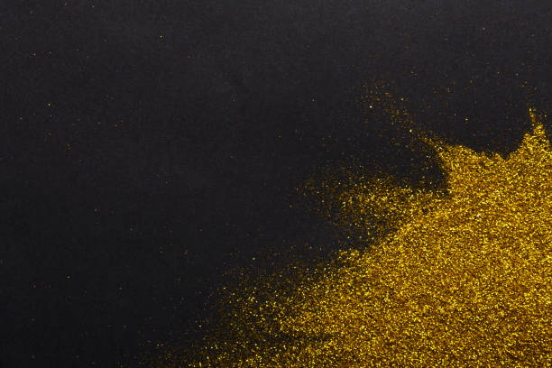 istock Golden glitter sand texture, abstract background. 887343822