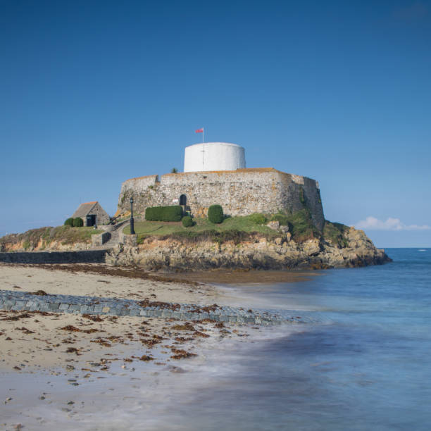 fort grey guernsey - martello towers imagens e fotografias de stock