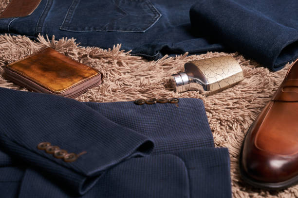 istock Men's casual clothes and accessories 887362130