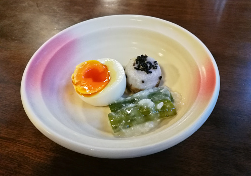 Japanese breakfast traditional gourmet starter