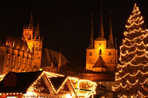 istock Christmas market in Erfurt 887372468