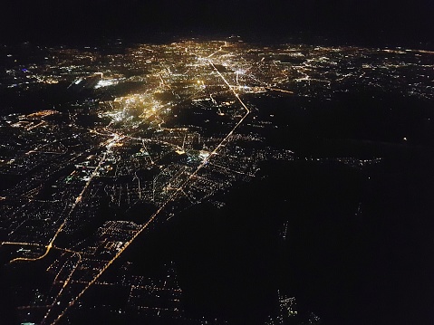 High Angle View Of Berlin At Night