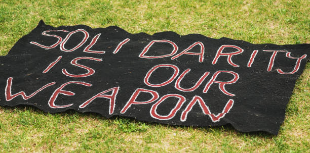 Signs of protest in the wake of recent events in the US.