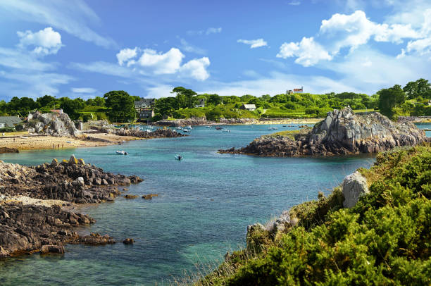 Island of Bréhat. Côtes d'Armor. Brittany stock photo