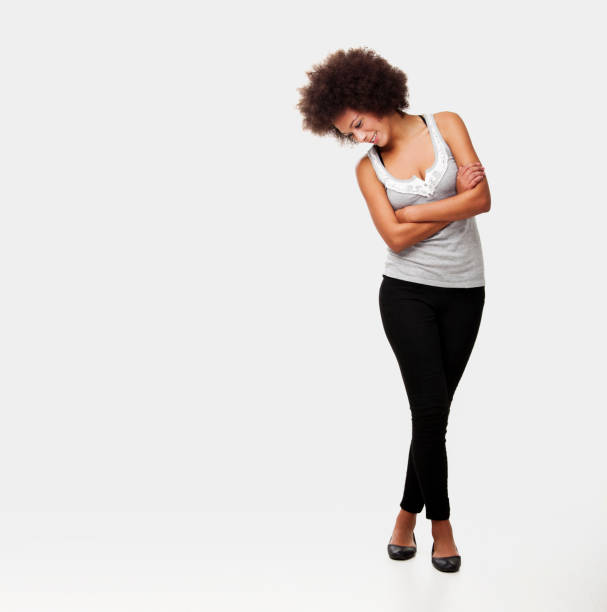 istock Beautiful woman looking back 887383046
