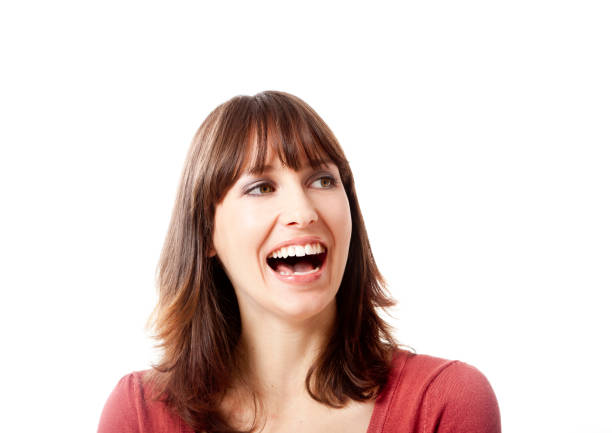 istock Woman laughing 887390960