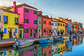 Colorful Buildings of Burano, Italy