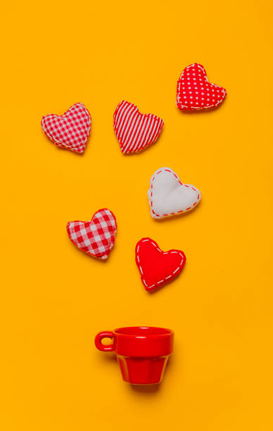 istock Valentines Day heart shapes and red cup 887441224
