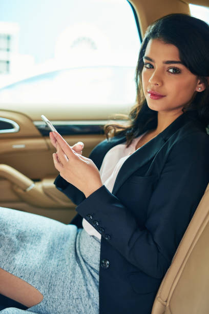 istock Even on my way to the office I can check up 887447008