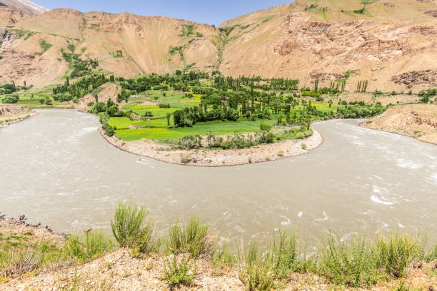 istock Nice view of Pamir in Tajikistan 887451654