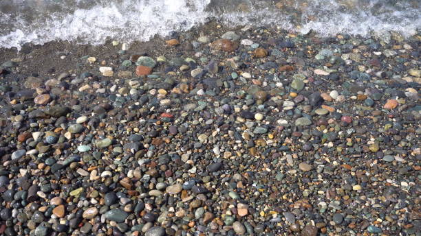 istock Sea Pebbles and Ocean Waves on the Beach 887452510