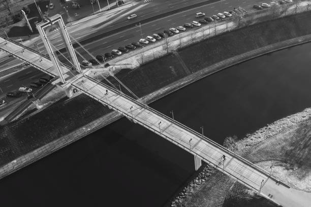 istock High Angle View Of Bridge Over River In City 887460864