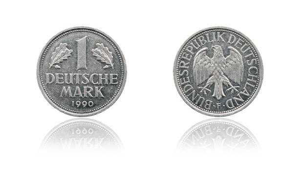 istock One deutsche mark, Germany coin 1990 887483668