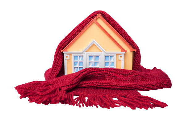 istock House is wrapped in a scarf 887487346