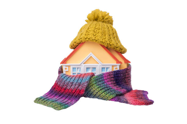 istock House is wrapped in a scarf 887489542