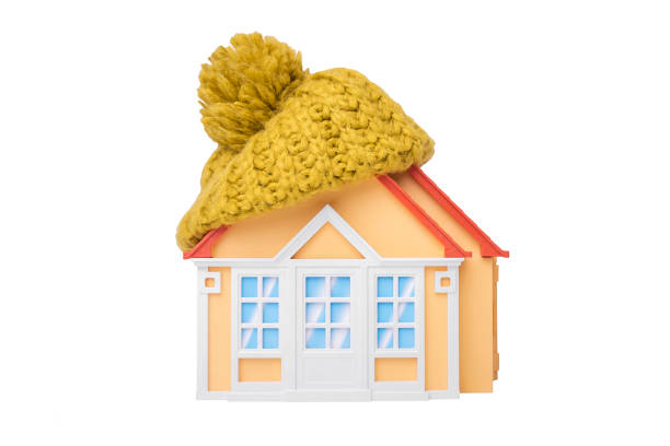 istock House is wrapped in a scarf 887489790