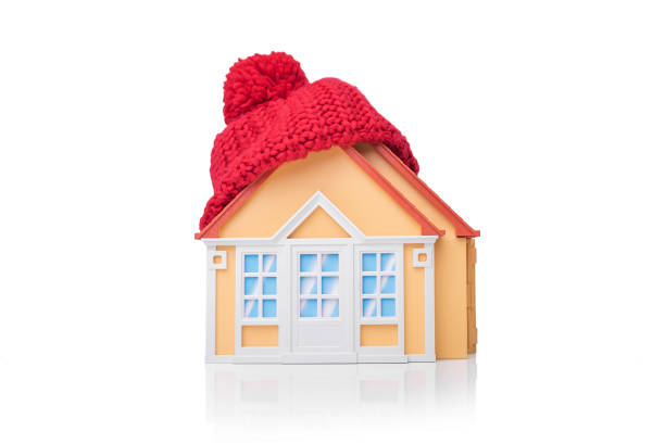 istock House is wrapped in a scarf 887489886