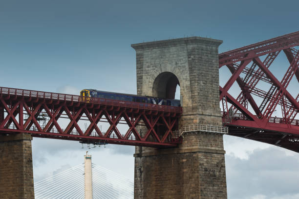 istock Fragment of Railway over The Forth Edinburgh Bridge. 887508588