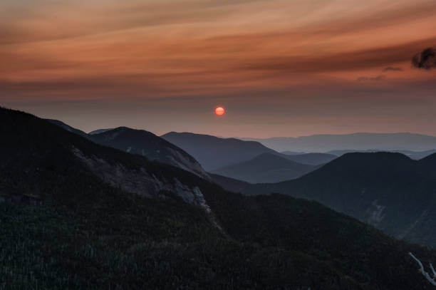 istock Red Sunrise over the Adirondack High Peaks 887516644