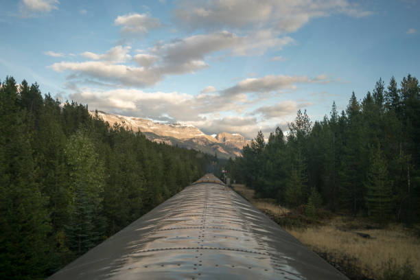 istock British Columbia landscape, from a moving train 887517450