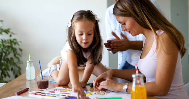 istock Happy familiy spending fun time at home 887523306