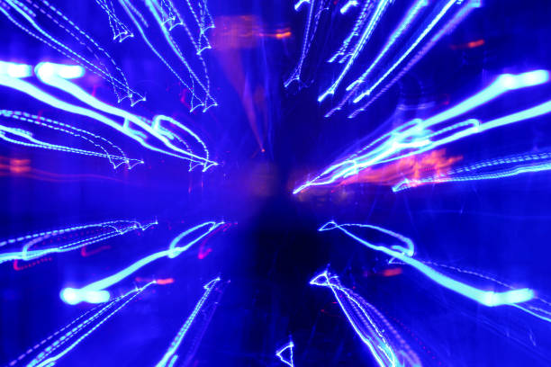 istock Background light texture. Color lines of light. 887538996