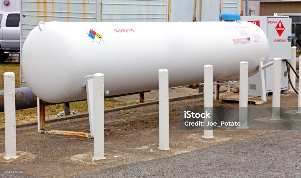 Fuel Tank Industrial Propane Tank Propane Stock Photo