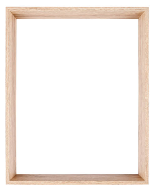 istock Empty picture frame in a wood grain moulding 887549658