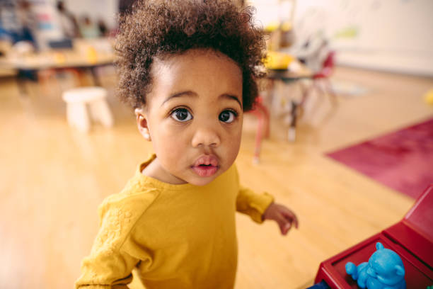 istock Toddler in daycare 887557878