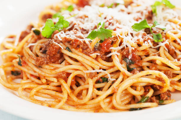 istock Italian bolognese pasta 887558568