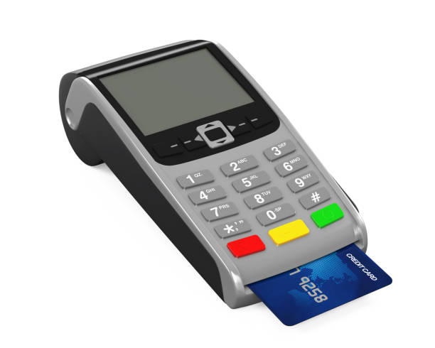 istock POS Terminal Credit Card Machine Isolated 887564072