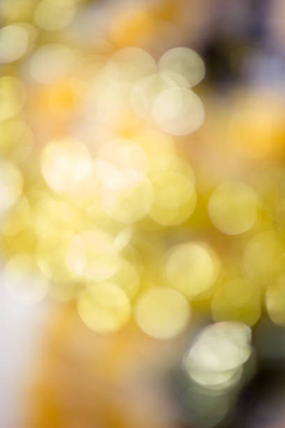 istock Yellow glitter blurred background for christmas celebration. 887568894