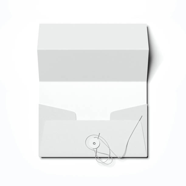 istock Stylish envelope and folded white sheet of paper. 3d rendering 887569242