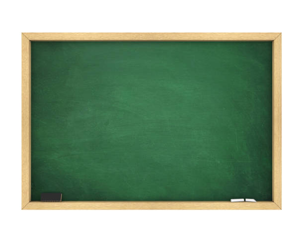 tableau blanc isolé - blackboard green learning chalk photos et images de collection