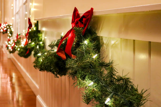 istock Hanging Christmas Garland 887572542