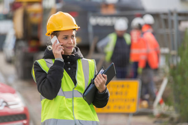 istock female ingineer working on constuction site 887588804