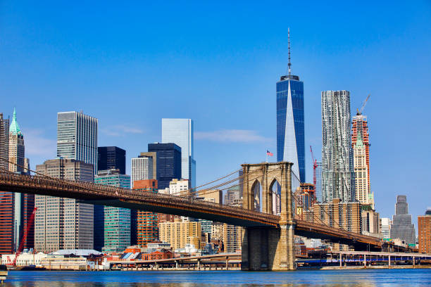 istock Brooklyn Bridge and Financial District, Manhattan, New York 887602598