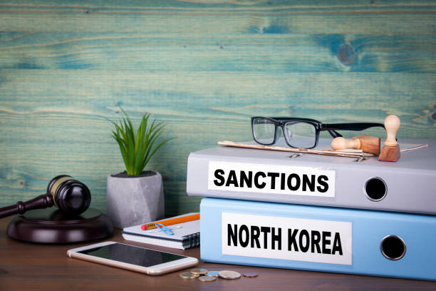istock North Korea Sanctions concept. Politics and business relations 887605954