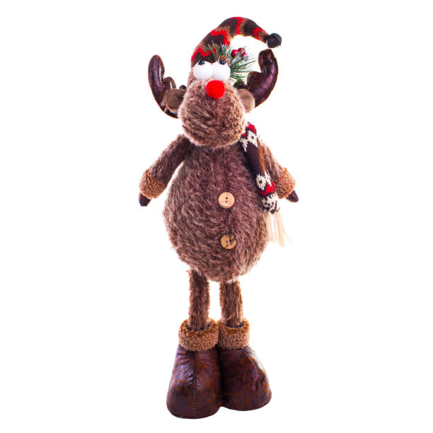 istock toy Elk in the New Year's clothes 887621460