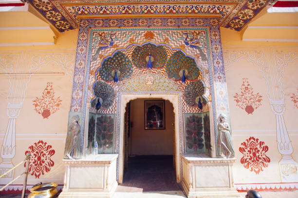 istock Peacock Gate in Jaipur City Palace, Rajasthan, India. 887628132