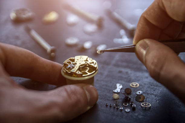 istock Mechanical watch repair 887631866