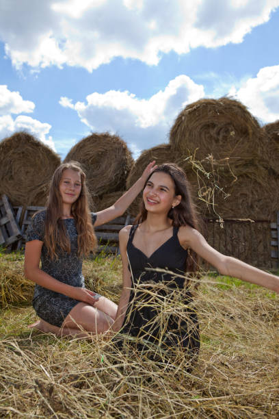 istock Girls in the village 887632482