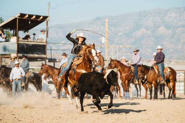 istock Young Woman Rodeo Competitor 887647170