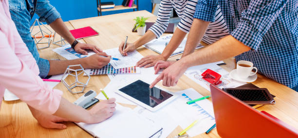istock Team of successful start-ups. 887647648