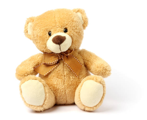 toy teddy isolated on white background toy teddy isolated on white background teddy bear photos stock pictures, royalty-free photos & images