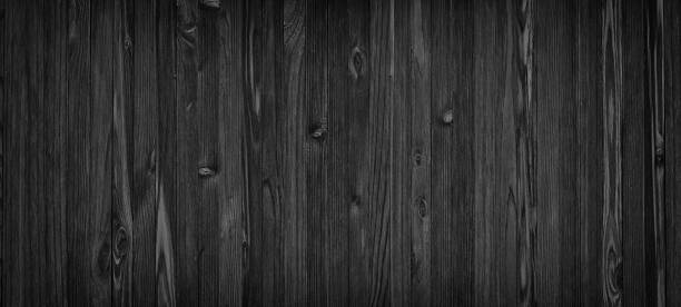 istock Wooden texture, black wood panel as background 887677094