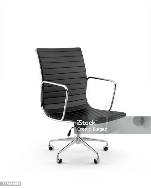 Office Chair Isolated On White Background Stock Photo - Download Image Now - Office Chair, Cut Out, Chair