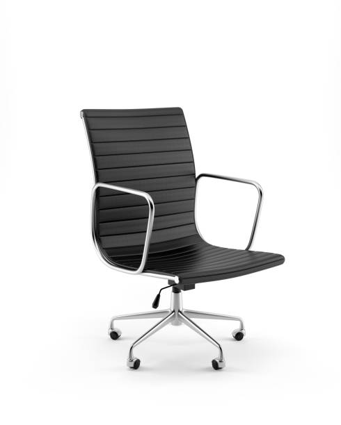 krzesło biurowe odizolowane na białym tle - office chair zdjęcia i obrazy z banku zdjęć